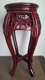 Tafeltje met marmeren blad, Huis en Inrichting, Tafels | Bijzettafels, Minder dan 55 cm, Rond, Zo goed als nieuw, 60 cm of meer