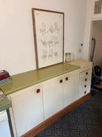 vintage jaren 50 kasten /keukenkasten, Ophalen, Gebruikt, Met lade(s)