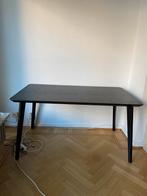 Vends bureau/table IKEA LISABO, Comme neuf, 100 à 150 cm, Rectangulaire, 50 à 100 cm
