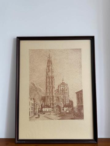 Litho kathedraal antwerpen beschikbaar voor biedingen