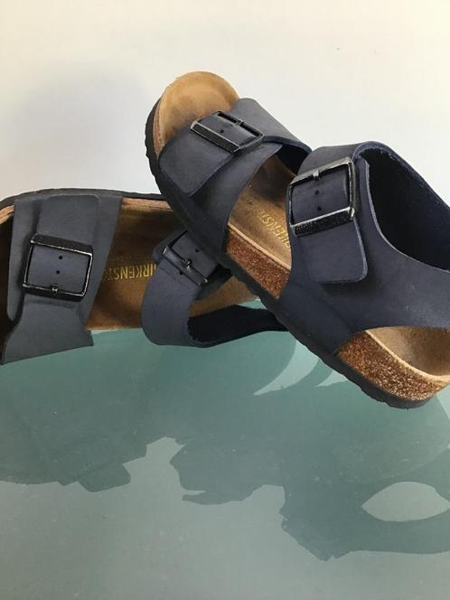 Gratis Verzenden | Birkenstock blauwe sandalen 39, Kleding | Dames, Schoenen, Zo goed als nieuw, Sandalen of Muiltjes, Blauw, Verzenden