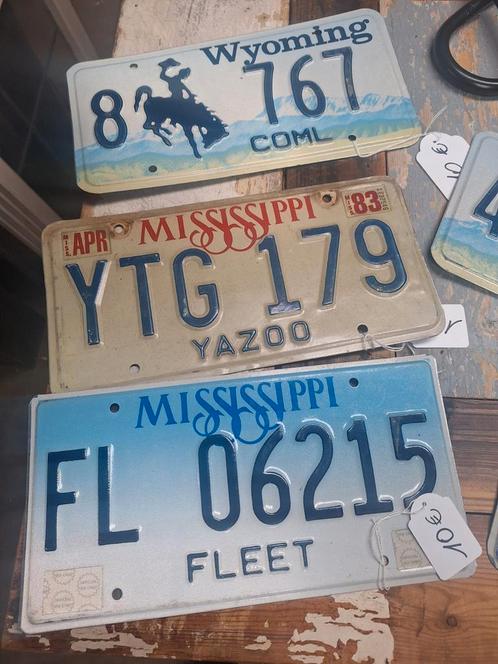 USA metalen nummerplaten, Verzamelen, Automerken, Motoren en Formule 1, Ophalen