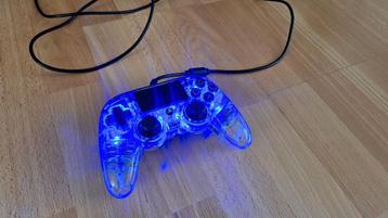 Playstation 4 controller met backlight en lange kabel beschikbaar voor biedingen
