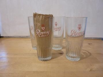 glazen vintage "Romy Pils" beschikbaar voor biedingen