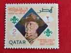 Qatar 1967: scouts, embleem, Lord Baden-Powell *, Postzegels en Munten, Ophalen of Verzenden, Postfris