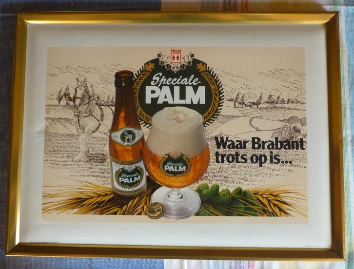 8 reclameborden brouwerij Palm, Verzamelen, Biermerken, Zo goed als nieuw, Reclamebord, Plaat of Schild, Palm, Ophalen of Verzenden