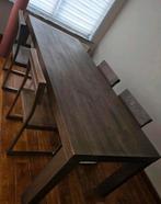 Table de salle à manger en bois massif, Maison & Meubles, Tables | Tables à manger, 50 à 100 cm, Chêne, Enlèvement, Utilisé