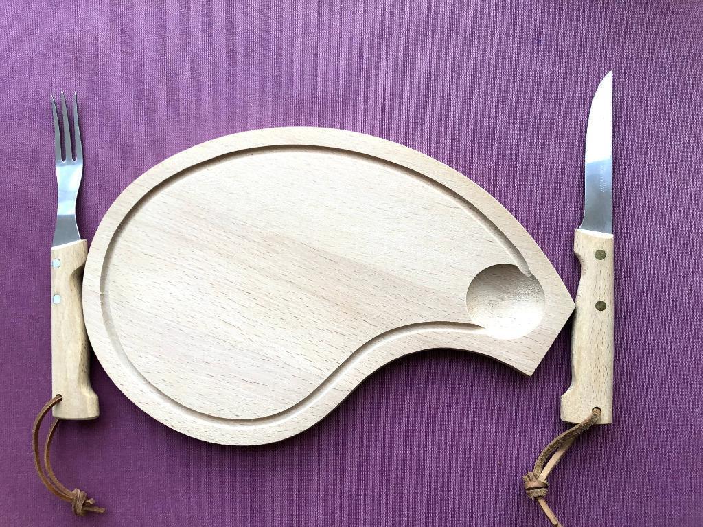 service à steacks, Enlèvement ou Envoi, Neuf, Bois, Ensemble de couverts