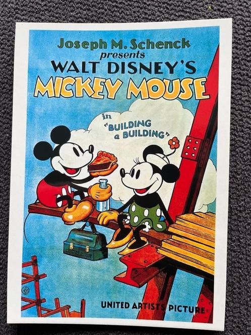 Postkaart Disney Mickey Mouse ', Verzamelen, Disney, Zo goed als nieuw, Plaatje of Poster, Mickey Mouse, Verzenden