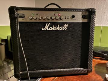 Ampli Marshall mg30 cfx+guitare et accessoires  beschikbaar voor biedingen