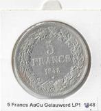 5 Francs 1848 gelauwerd BELGIQUE, Verzenden, Zilver, Losse munt, Zilver