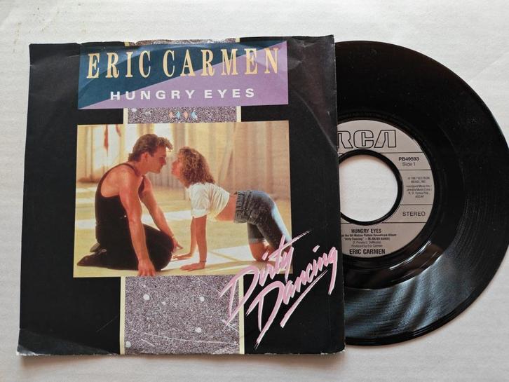 ERIC CARMEN - Hungry eyes (45t), Cd's en Dvd's, Vinyl Singles, Zo goed als nieuw, Single, Pop, 7 inch, Ophalen of Verzenden