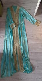 caftan turquoise/doré, Comme neuf, Enlèvement ou Envoi