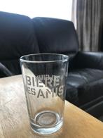 Bière des Amis bierglas 17 cl, Ophalen of Verzenden, Zo goed als nieuw, Glas of Glazen, Overige merken