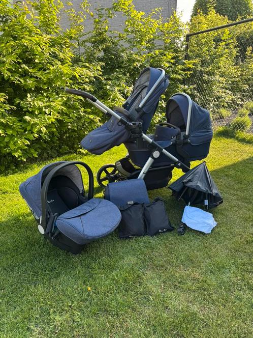 Full kinderwagen set Silver Cross, Kinderen en Baby's, Kinderwagens en Combinaties, Gebruikt, Kinderwagen, Overige merken, Ophalen
