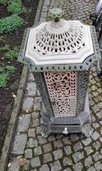 EE ijzer kachel kleur wit/groen + toebehoren, Huis en Inrichting, Kachels, Ophalen, Gebruikt, Vrijstaand