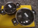 Casseroles empilables compact avec poignées rétractables, Verzenden, Zo goed als nieuw
