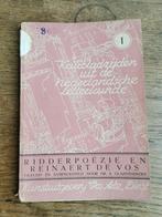 Keurbladzijden Nederlandse letterkunde Ridderpoëzie Reinaert, Ophalen of Verzenden, I. Glazemaekers
