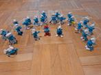 23 kleine smurfjes met koordje, Ophalen of Verzenden, Zo goed als nieuw, Verschillende Smurfen, Poppetje, Figuurtje of Knuffel