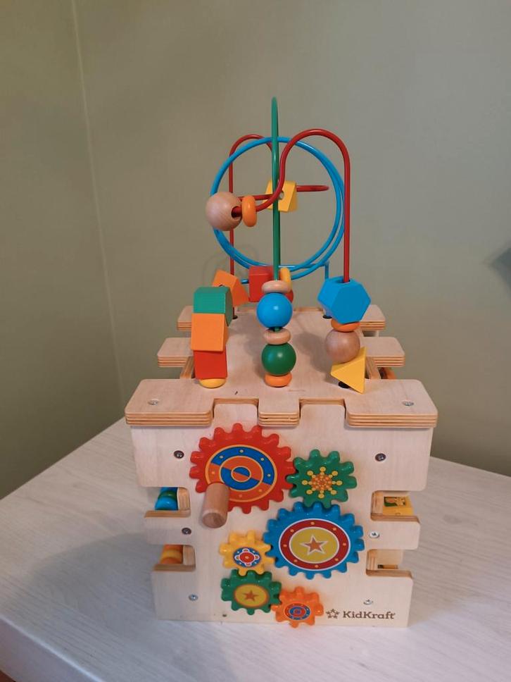 KidKraft activiteitenkubus, grote in hout, Kinderen en Baby's, Speelgoed | Houten speelgoed, Ophalen