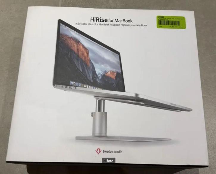Twelve South HiRise MacBook laptop verhoger of standaard, Computers en Software, Laptopstandaarden, Zo goed als nieuw, In hoogte verstelbaar