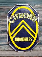 emaille CITROEN automobiles, Verzamelen, Ophalen, Gebruikt