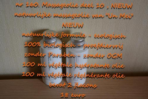 160. Massageolie deel 10 , NIEUW , verzending inbegrepen, Sport en Fitness, Massageproducten, Nieuw, Olie of Lotion, Verzenden