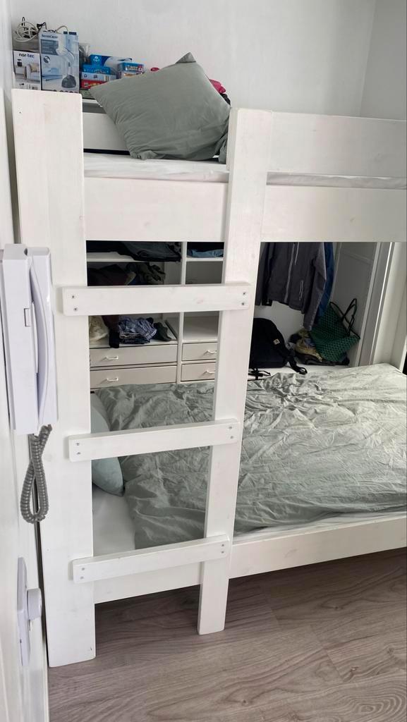 Twijfelaar 2-4 PERSOONS STAPELBED 120x200, Huis en Inrichting, Slaapkamer | Stapelbedden en Hoogslapers, Zo goed als nieuw, Hoogslaper