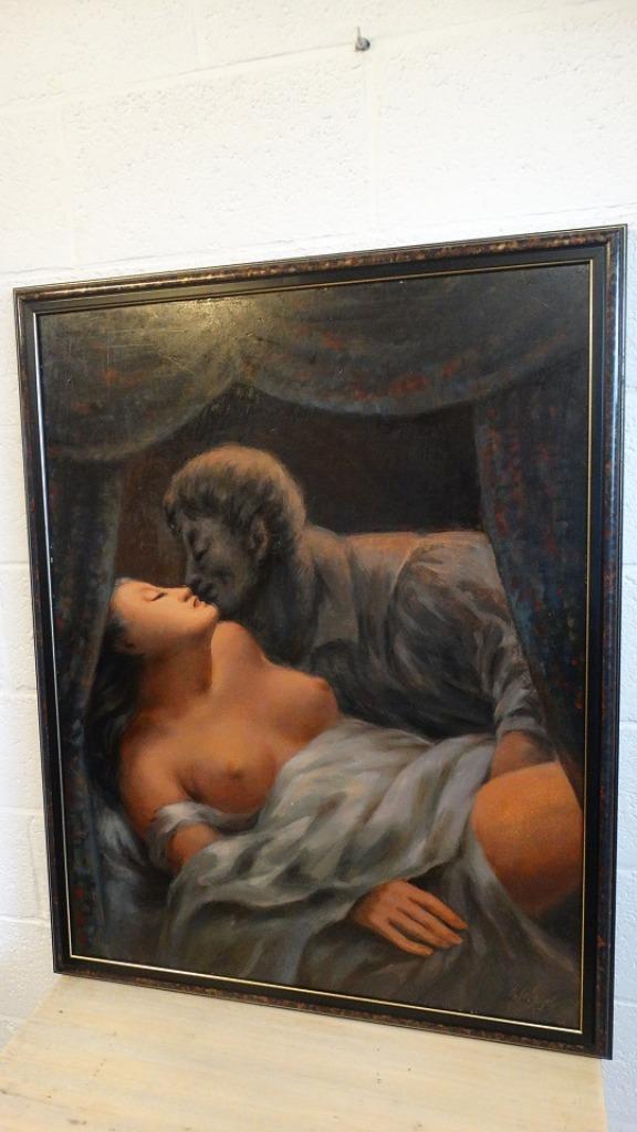 Lode Sebregts 1906-2002 " le Revenant de Baudelaire", Antiek en Kunst, Kunst | Schilderijen | Klassiek, Ophalen