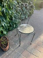 Smeedijzeren , vintage tuinstoelen, Tuin en Terras, Ophalen, Gebruikt, Metaal