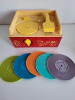 1971 oude vintage fisher price music box record player #995, Ophalen of Verzenden, Gebruikt, Speelset, Met geluid