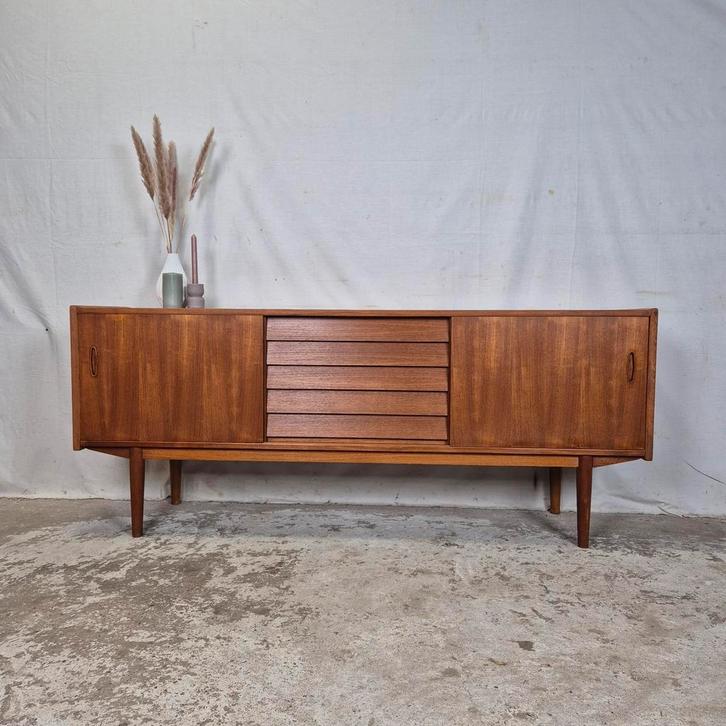 Nils Jonsson, Hugo Troeds 'Trio' Zweeds sideboard vintage, Huis en Inrichting, Kasten | Dressoirs, Gebruikt, 150 tot 200 cm, 25 tot 50 cm