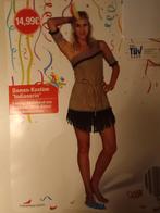 Carnaval indianen jurkje met accessoires maat 36, Ophalen of Verzenden, Maat 36 (S), Accessoires