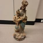 Groot, 55cm. Gipsen.polychr. beeld O.L.V. van de overwinning, Ophalen of Verzenden, Gebruikt, Beeld(je), Christendom | Katholiek