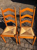 stoelen en barkruk te koop, Ophalen, Gebruikt, Leer