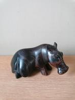 Hippopotame en bois massif sculpté à la main, Antiquités & Art, Enlèvement