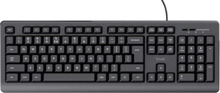 Trust Taro – Bedraad Toetsenbord – QWERTY – Zwart, Computers en Software, Toetsenborden