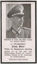 Duitse gesneuvelde Franz Sterr, Ophalen of Verzenden