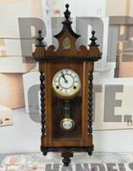 1875-1900 Antiek antieke Klok Velona Regulator hout wandklok, Antiek en Kunst, Ophalen of Verzenden