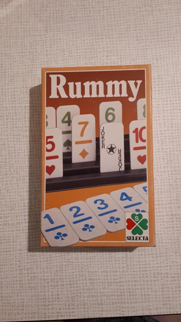 Rummy - reisspel, Hobby en Vrije tijd, Gezelschapsspellen | Bordspellen, Zo goed als nieuw, Reisspel, Ophalen of Verzenden