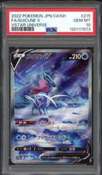 Suicune V PSA 10 - 215/172 - Japanese VSTAR Universe 2022, Ophalen of Verzenden, Zo goed als nieuw, Losse kaart