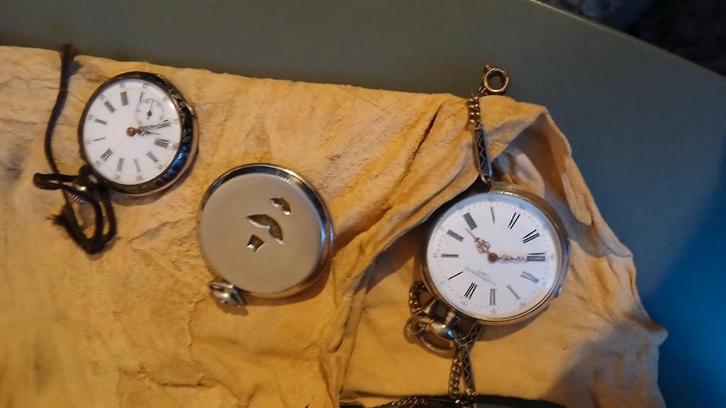 Montre a gousset lot, Bijoux, Sacs & Beauté, Montres | Anciennes | Antiquités, Argent, Enlèvement