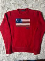 Ralph Lauren gebreide trui Vlag USA - Rood - L, Maat 52/54 (L), Ralph Lauren, Nieuw, Ophalen of Verzenden