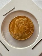 20 gouden franken, hoofd van de Napoleon III-laureaat