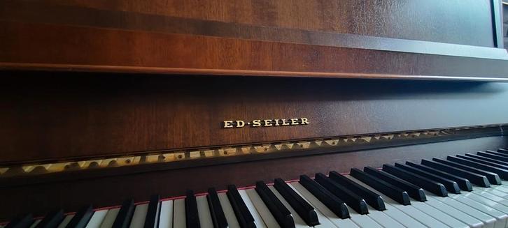 Piano Ed Seiler De Luxe 112 Modern, Musique & Instruments, Pianos, Utilisé, Piano, Brun, Enlèvement