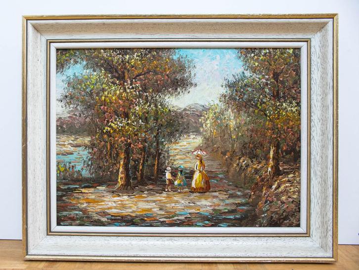 La Promenade par Alen Walters, Antiek en Kunst, Kunst | Schilderijen | Klassiek, Ophalen