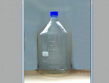 Duran (Pyrex) glazen fles van 10 liter