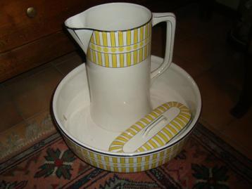 Art Deco lampetstel. Faiencerie de Nimy., Ophalen