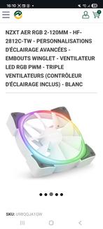 NZXT AER RGB 2-120mm x 4piece, Enlèvement, Comme neuf