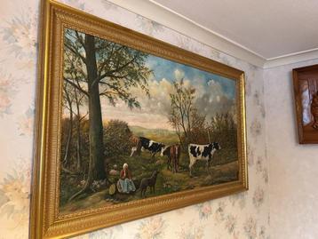 EEN KOPPEL SCHILDERIJEN  beschikbaar voor biedingen